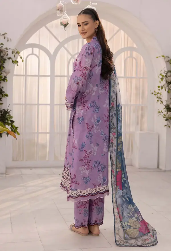 ADAN 'S LIBAS SOLANA Embroidered Lawn Suit / DF0025/D09 view 4