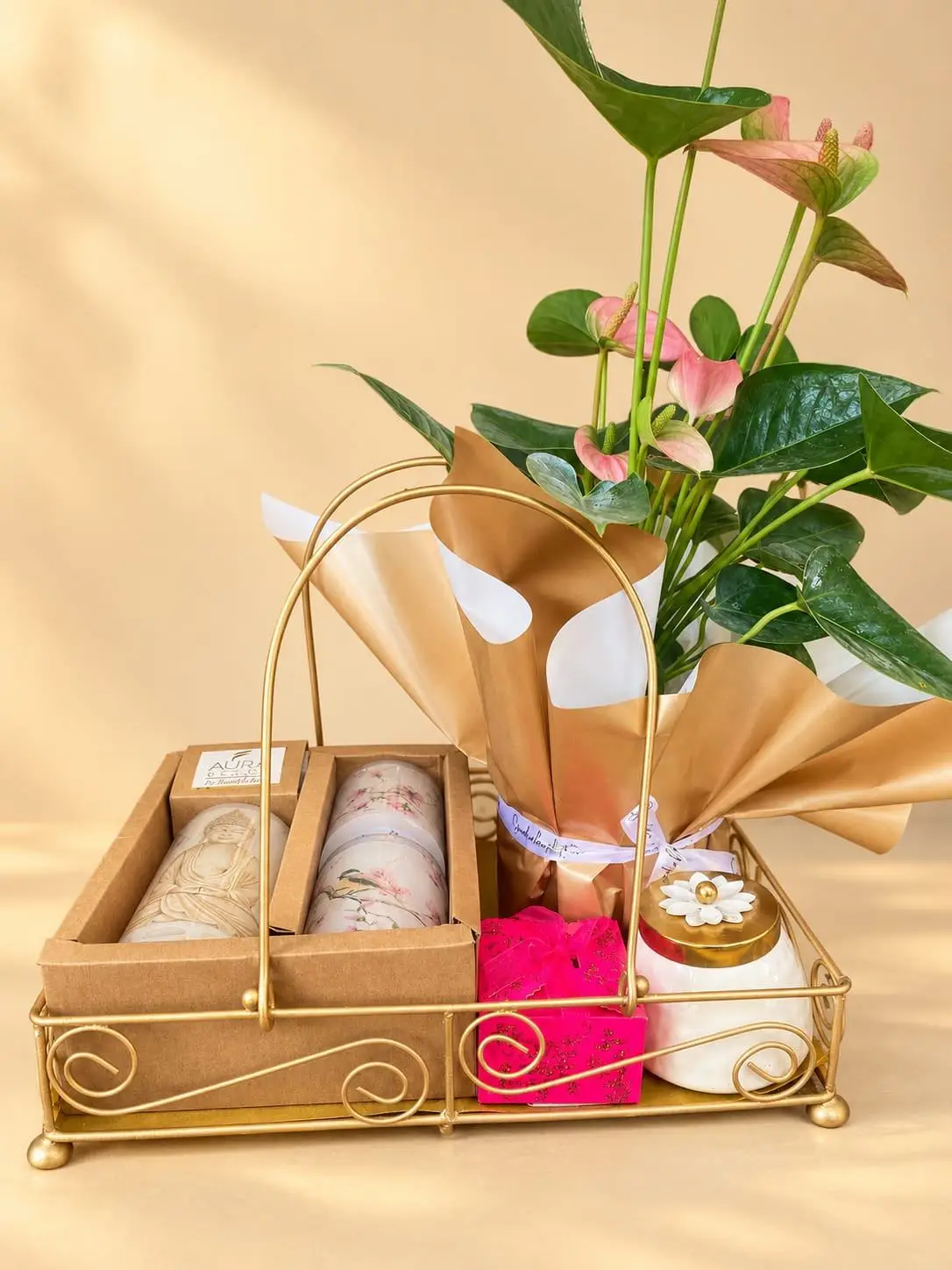 Anthurium Plant Gift Basket