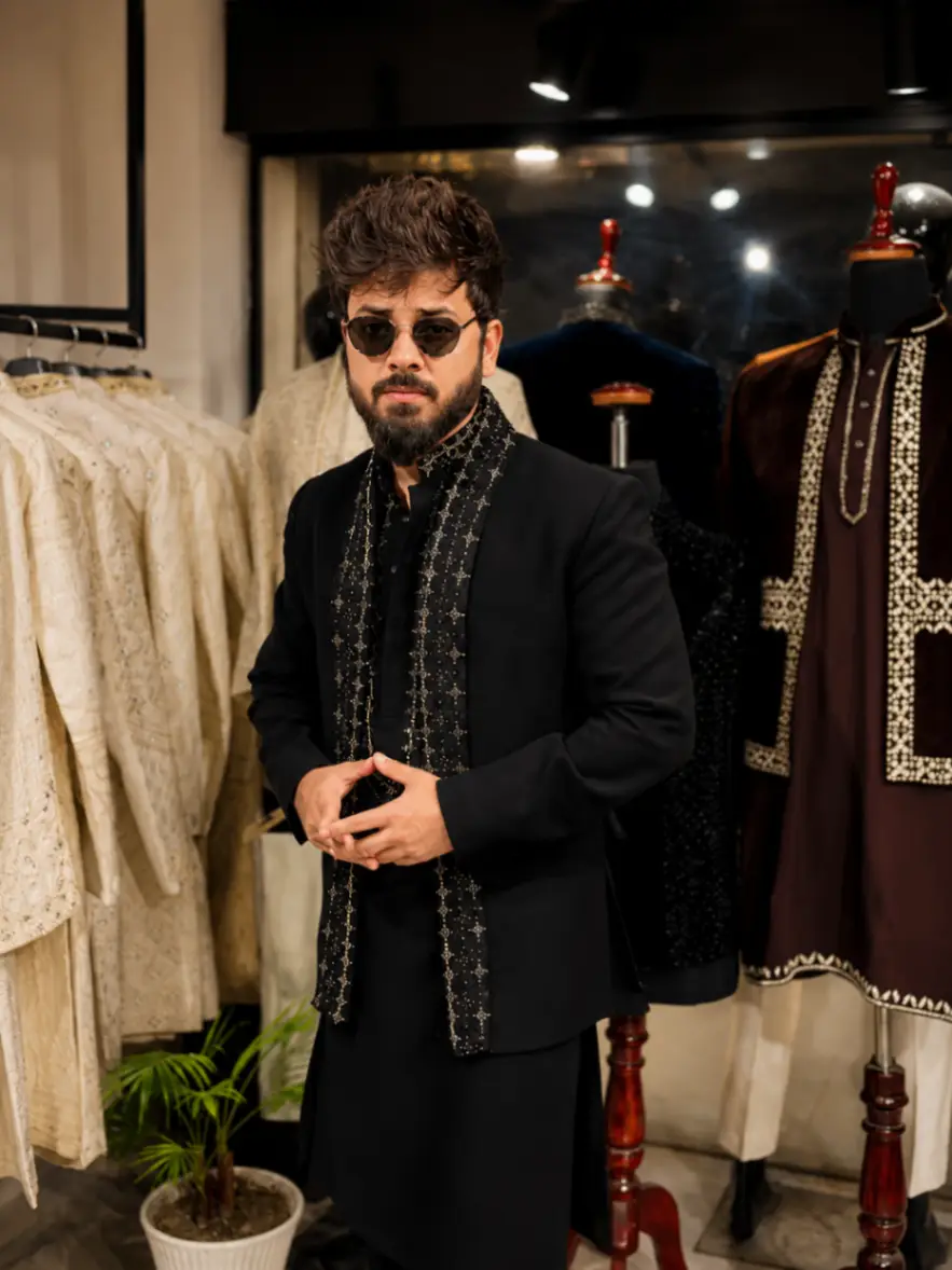 Jodhpuri Muffler Set view 2