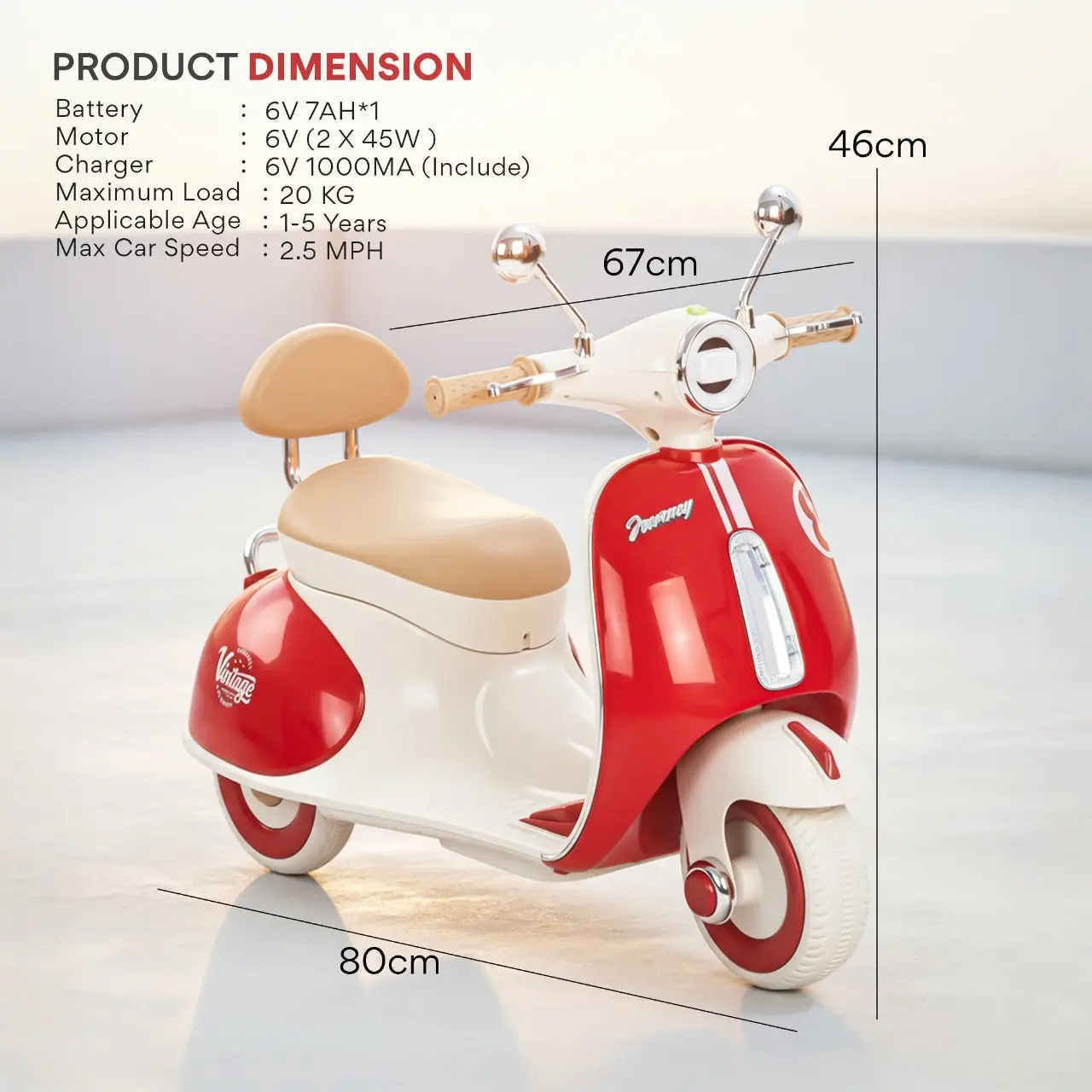 Vintage Kids Scooter view 7