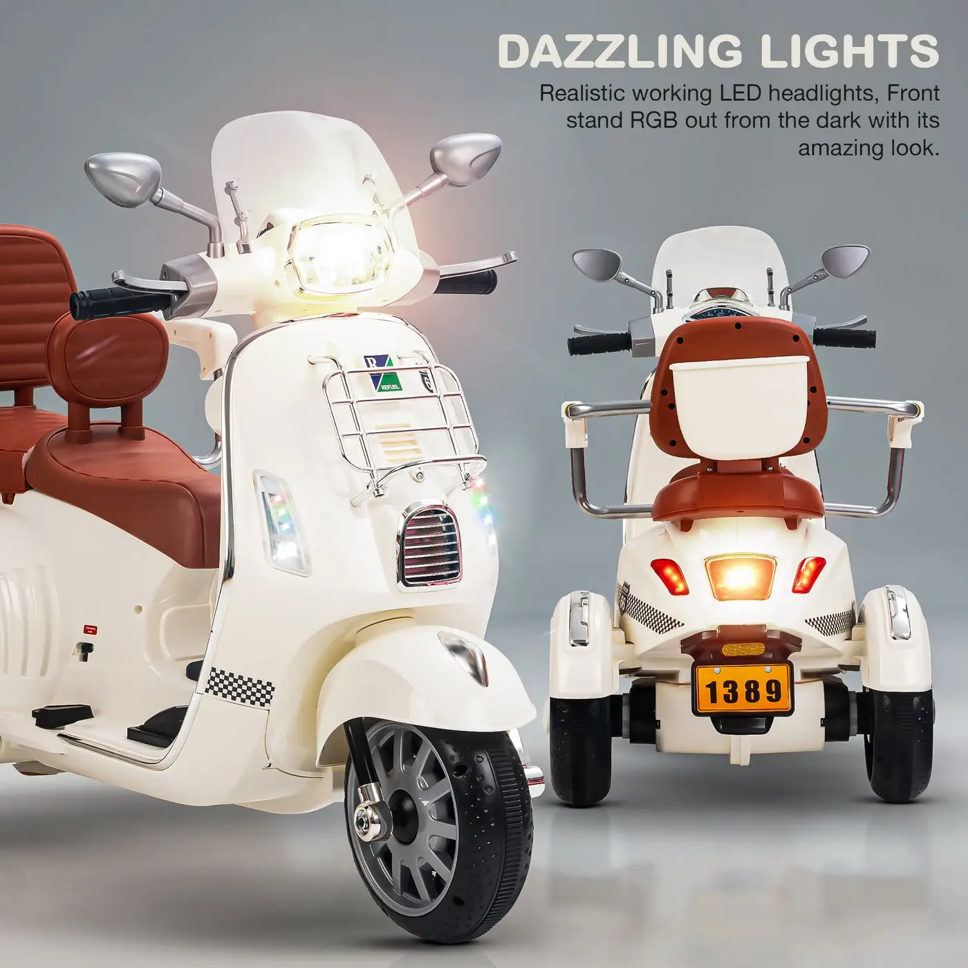 Baybee Vespa Tots Scooter view 2