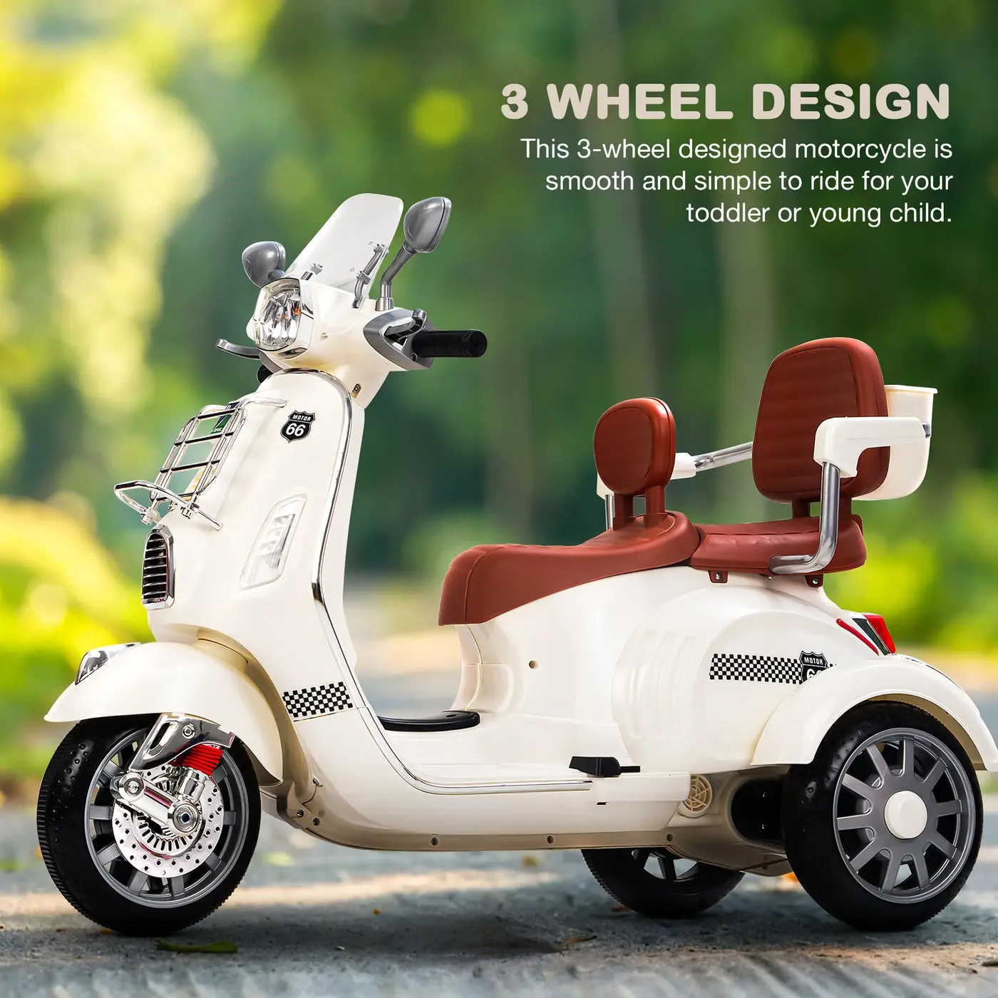 Baybee Vespa Tots Scooter view 3