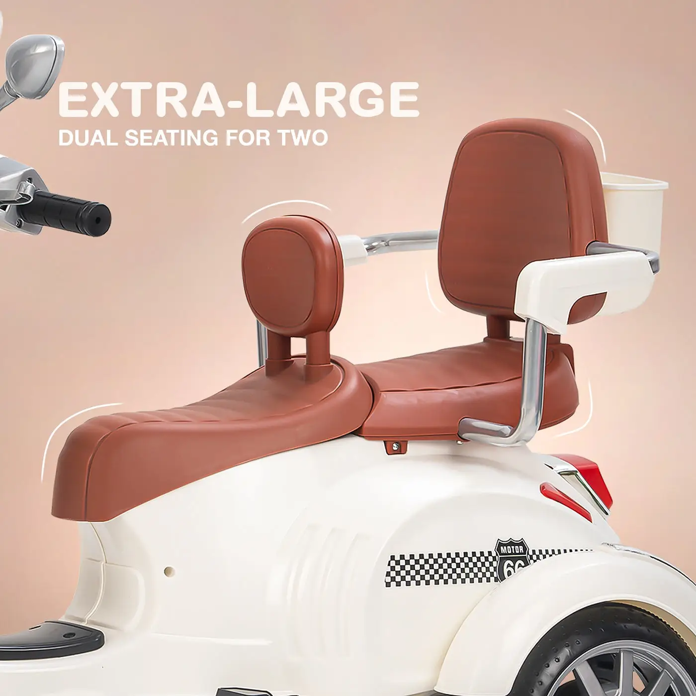 Baybee Vespa Tots Scooter view 5