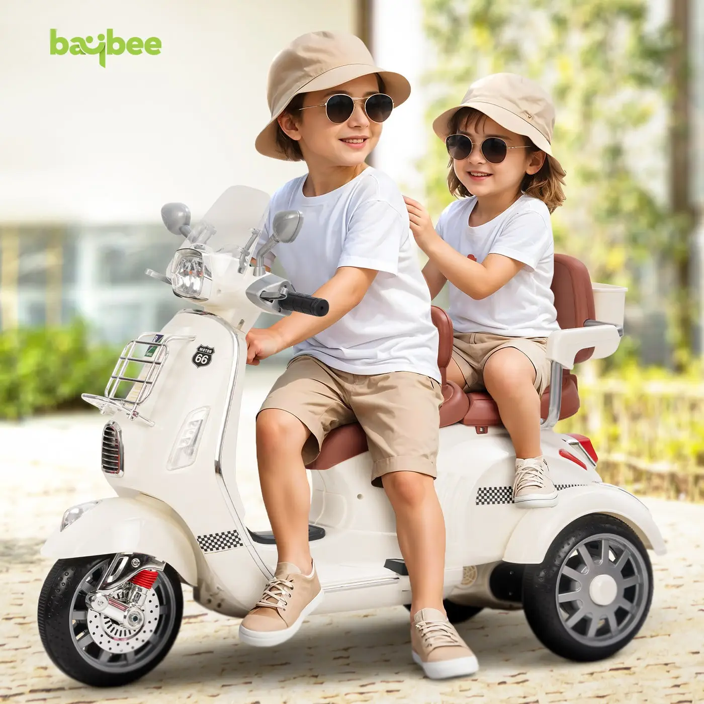 Baybee Vespa Tots Scooter view 7