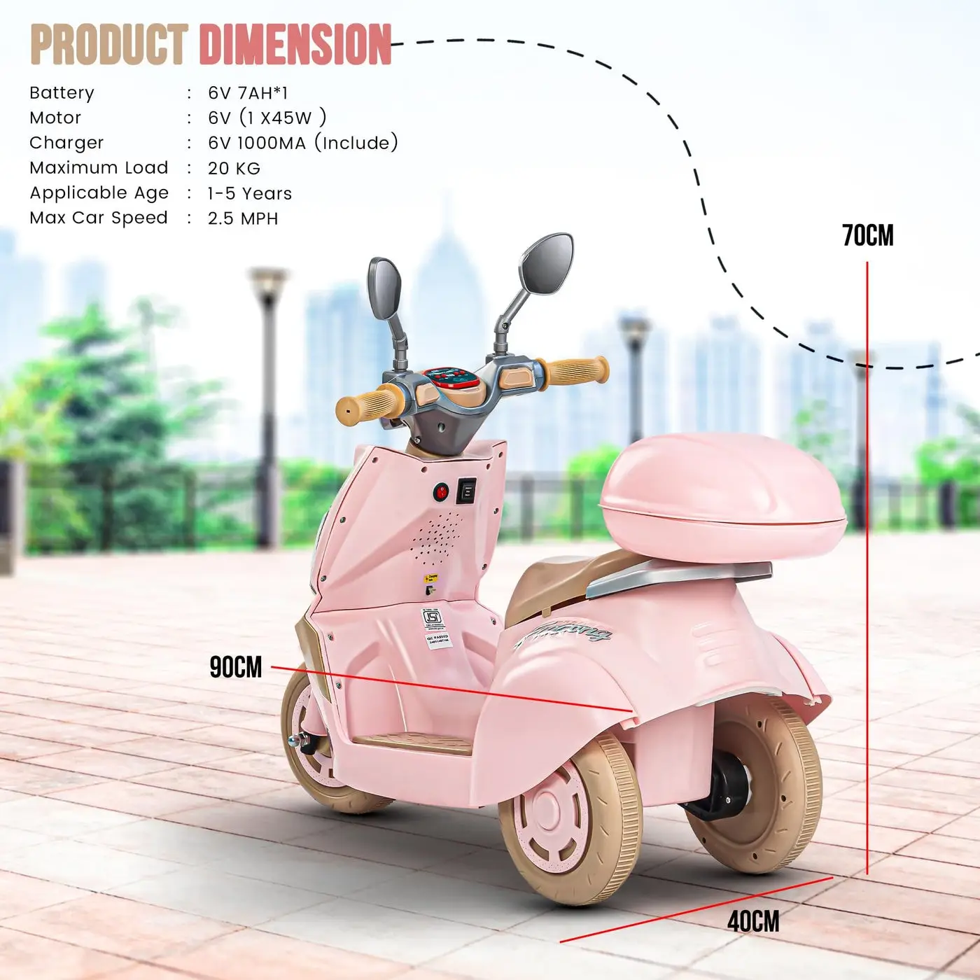Kids Battery Operated Scooter view 8