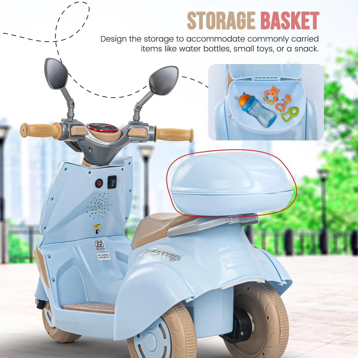 BabyBee Electric Ride-On Scooter view 6