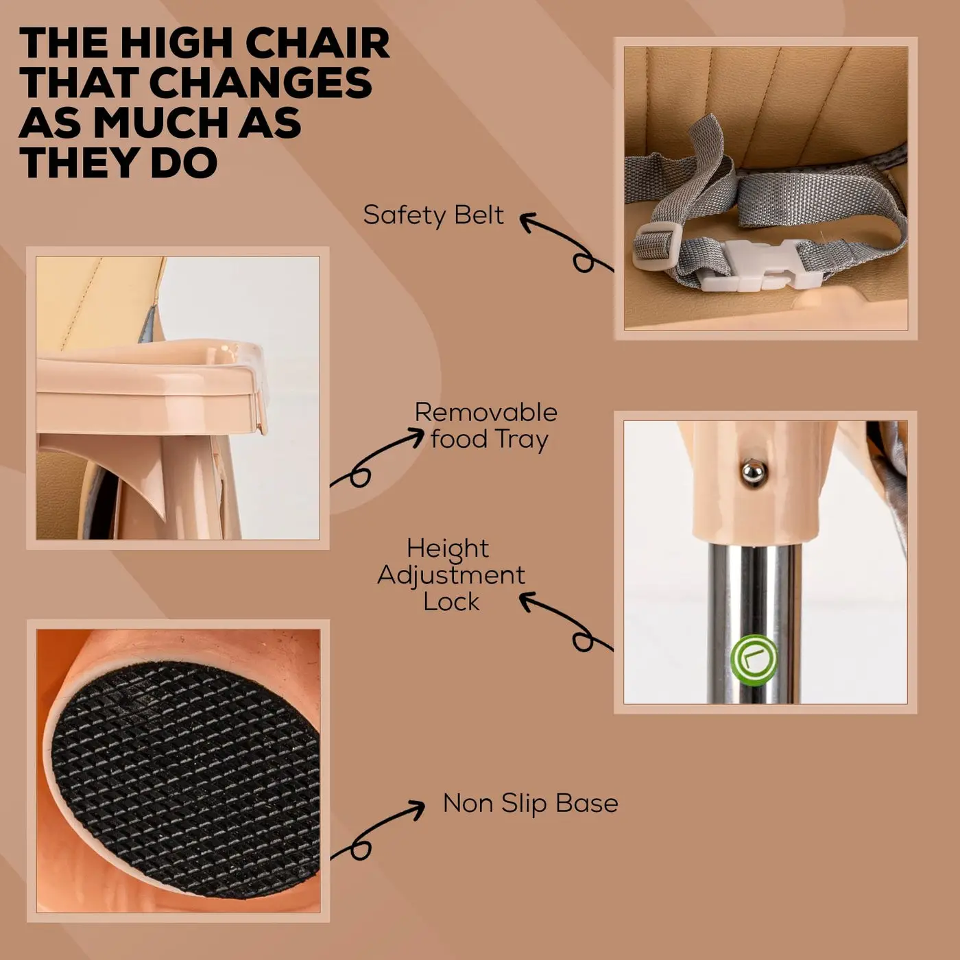 Adjustable Baby High Chair view 3
