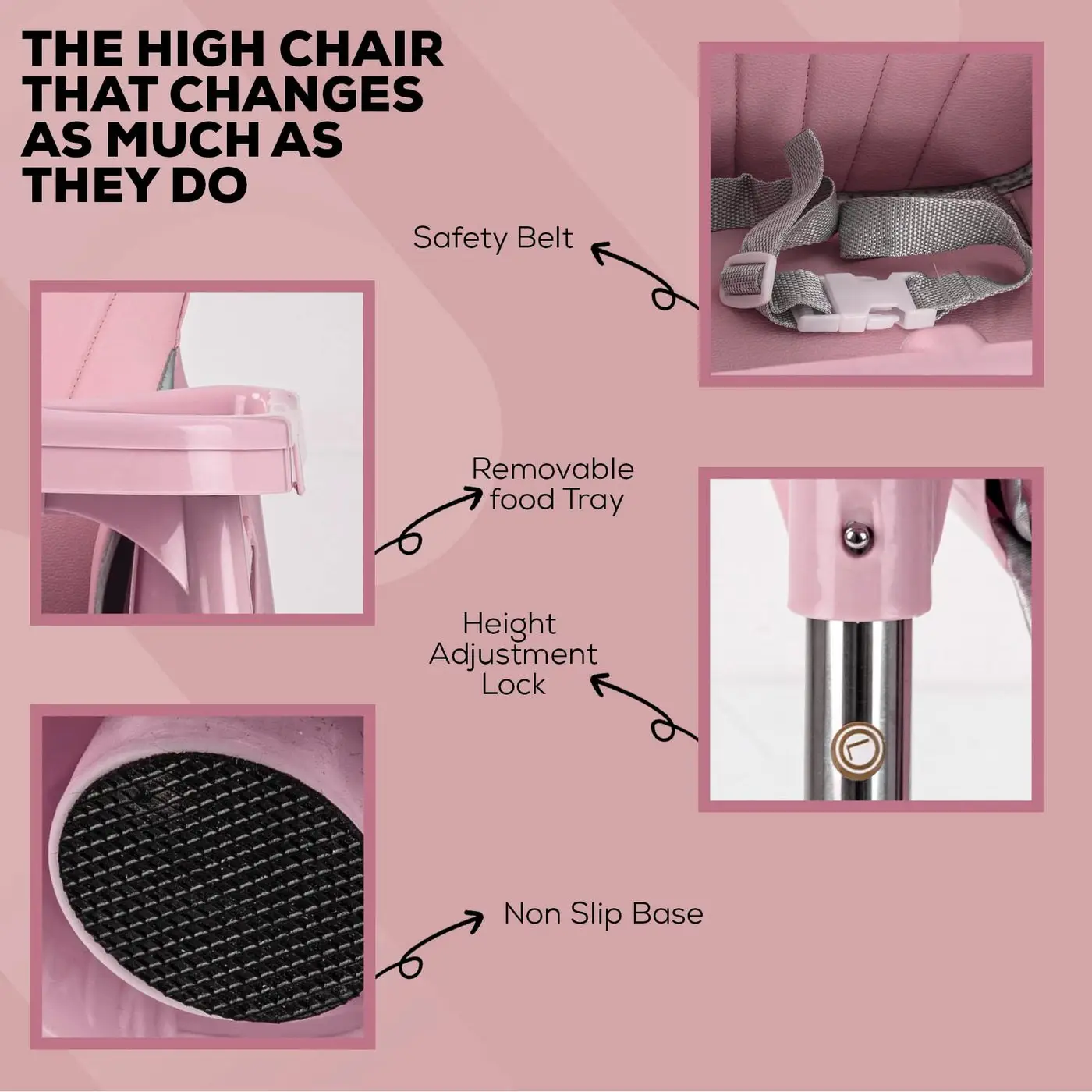 Adjustable Baby High Chair p view 2