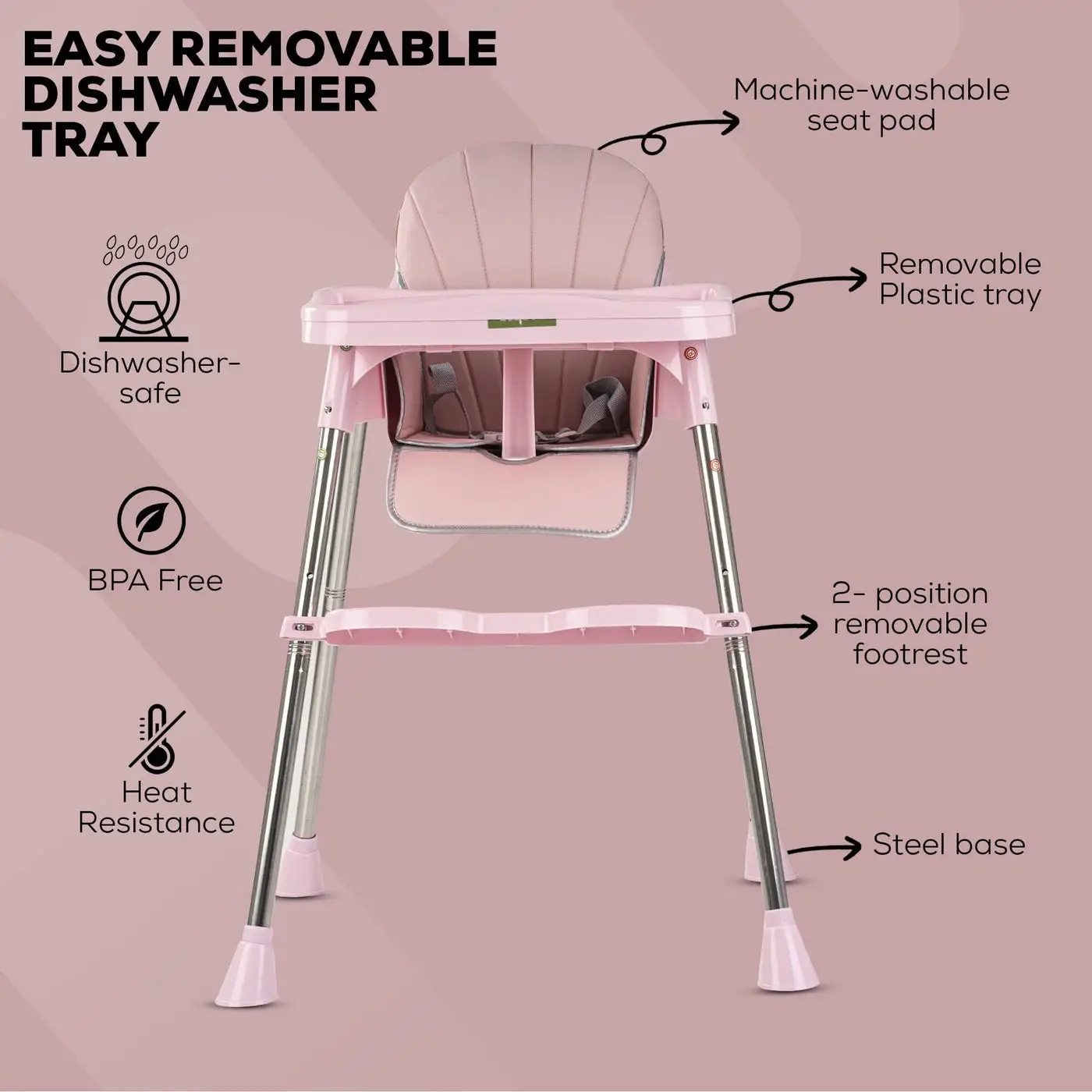 Adjustable Baby High Chair p view 5