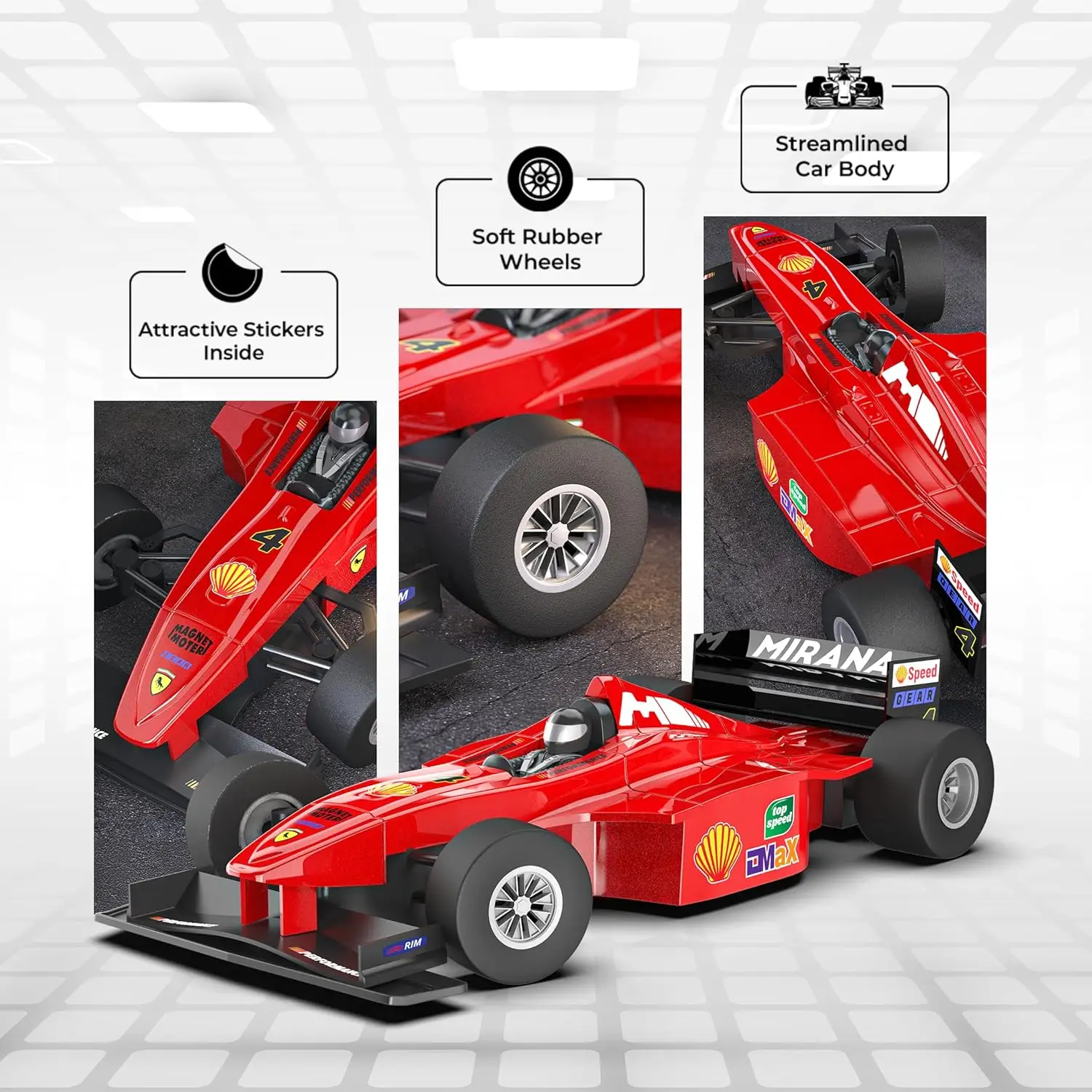 MIRANA RC Racing Car F1 RACE view 6