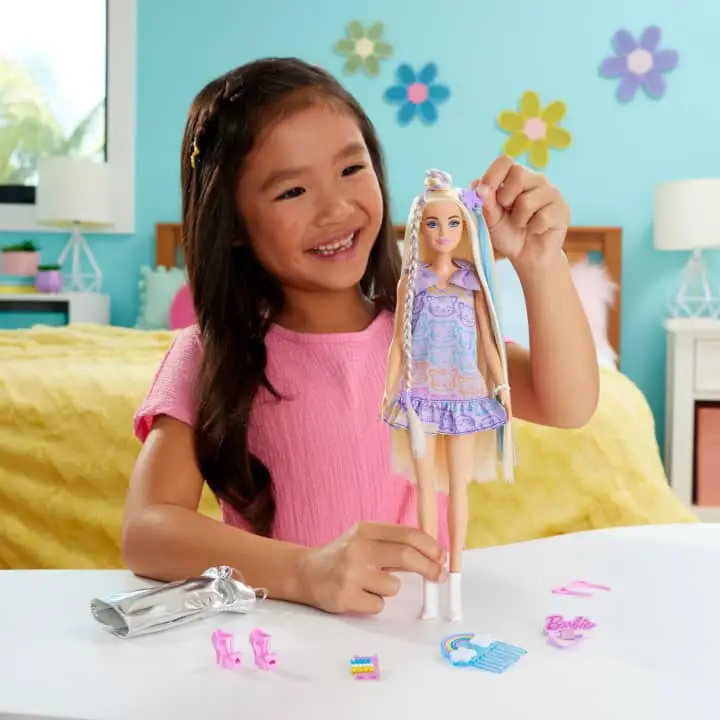 Rainbow Hair Doll view 2