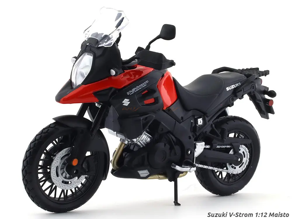 Suzuki V-Strom red 1:12 Maisto licensed Scale Model bike collectible