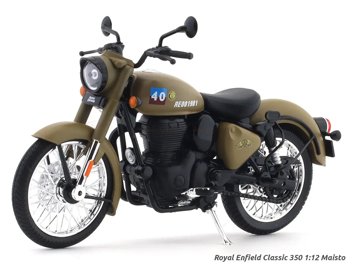 Royal Enfield Classic 350 Signals Sandstorm 1:12 Maisto licensed diecast scale model bike collectible