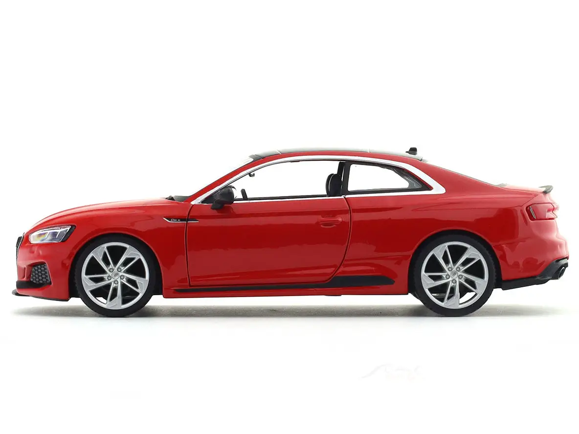 Audi RS 5 Coupe Red 1:24 Bburago with Acrylic Case Licensed Diecast Scale Model Car Collectible view 3