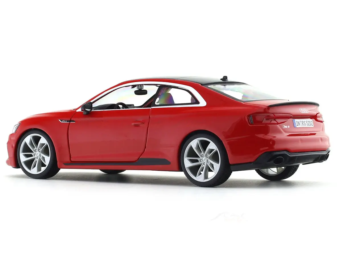Audi RS 5 Coupe Red 1:24 Bburago with Acrylic Case Licensed Diecast Scale Model Car Collectible view 4