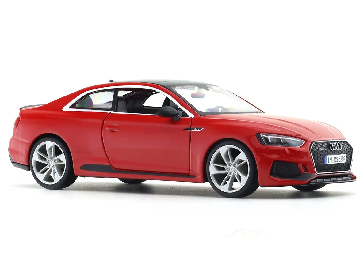 Audi RS 5 Coupe Red 1:24 Bburago with Acrylic Case Licensed Diecast Scale Model Car Collectible view 7