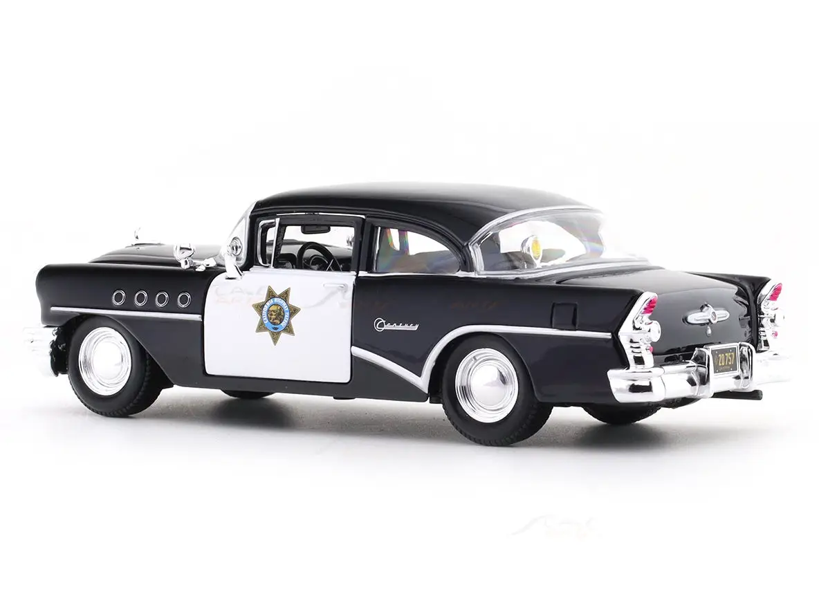 1955 Buick Century black 1:26 Maisto licensed diecast Scale Model car collectible view 4