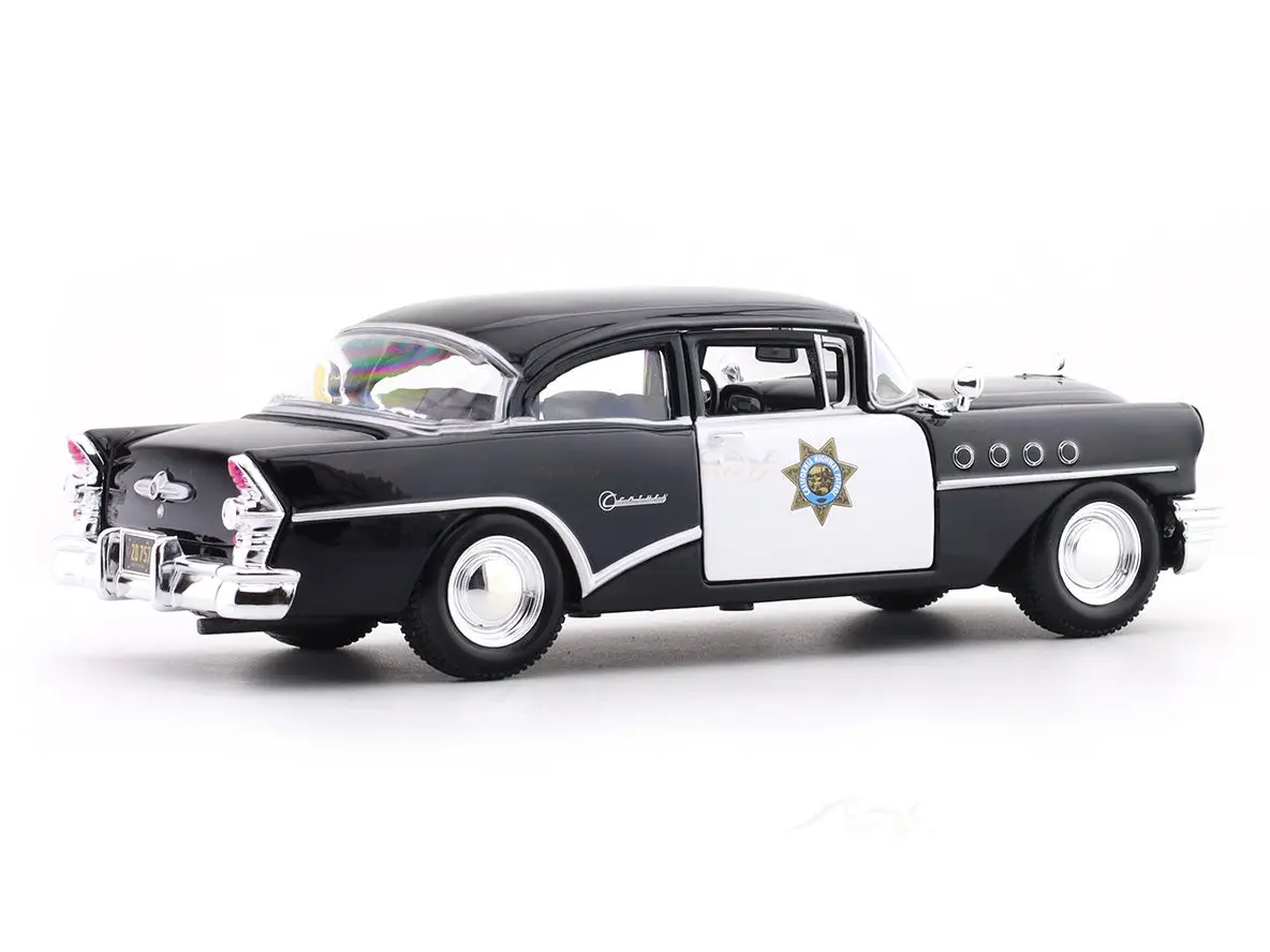 1955 Buick Century black 1:26 Maisto licensed diecast Scale Model car collectible view 5