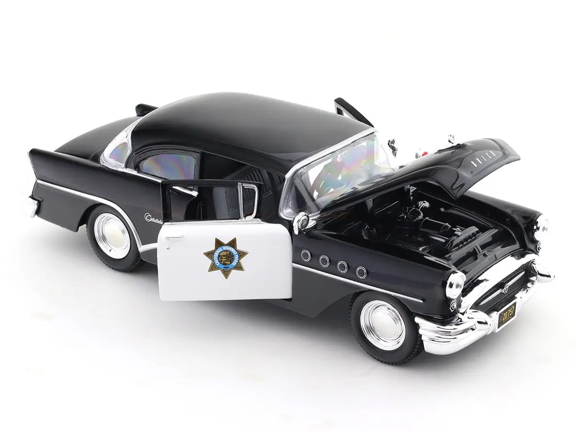 1955 Buick Century black 1:26 Maisto licensed diecast Scale Model car collectible view 8