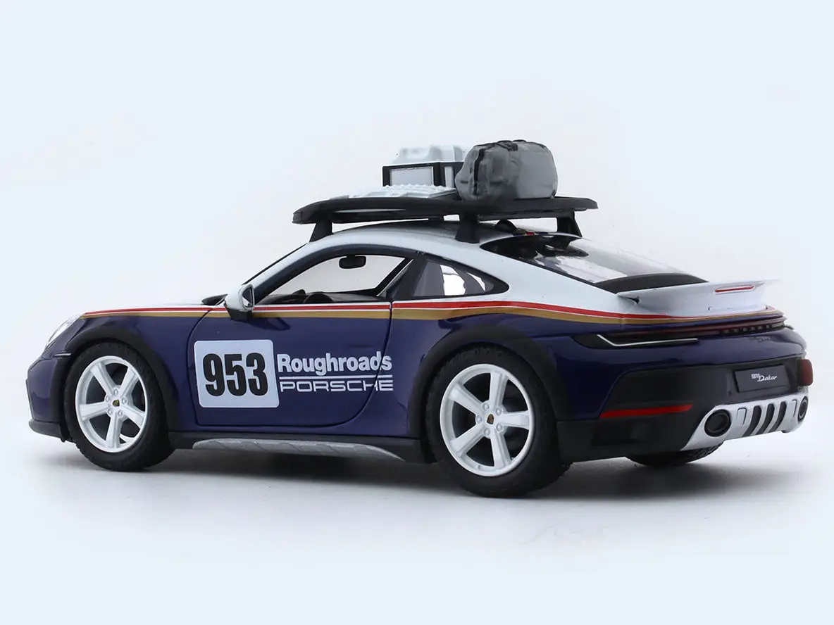 Porsche 911 Rally Dakar 1:24 Bburago licensed diecast Scale Model car view 3