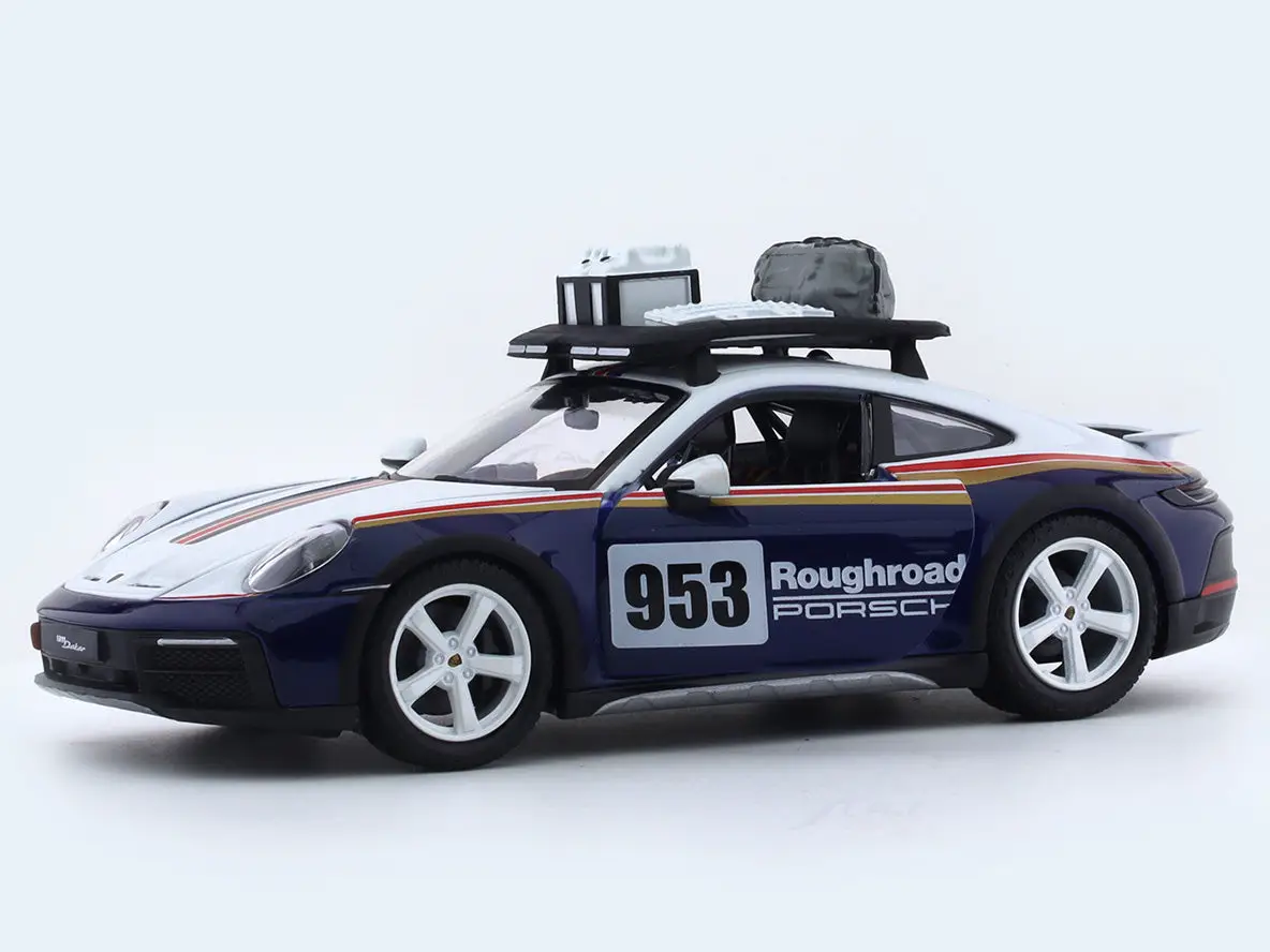 Porsche 911 Rally Dakar 1:24 Bburago licensed diecast Scale Model car view 5