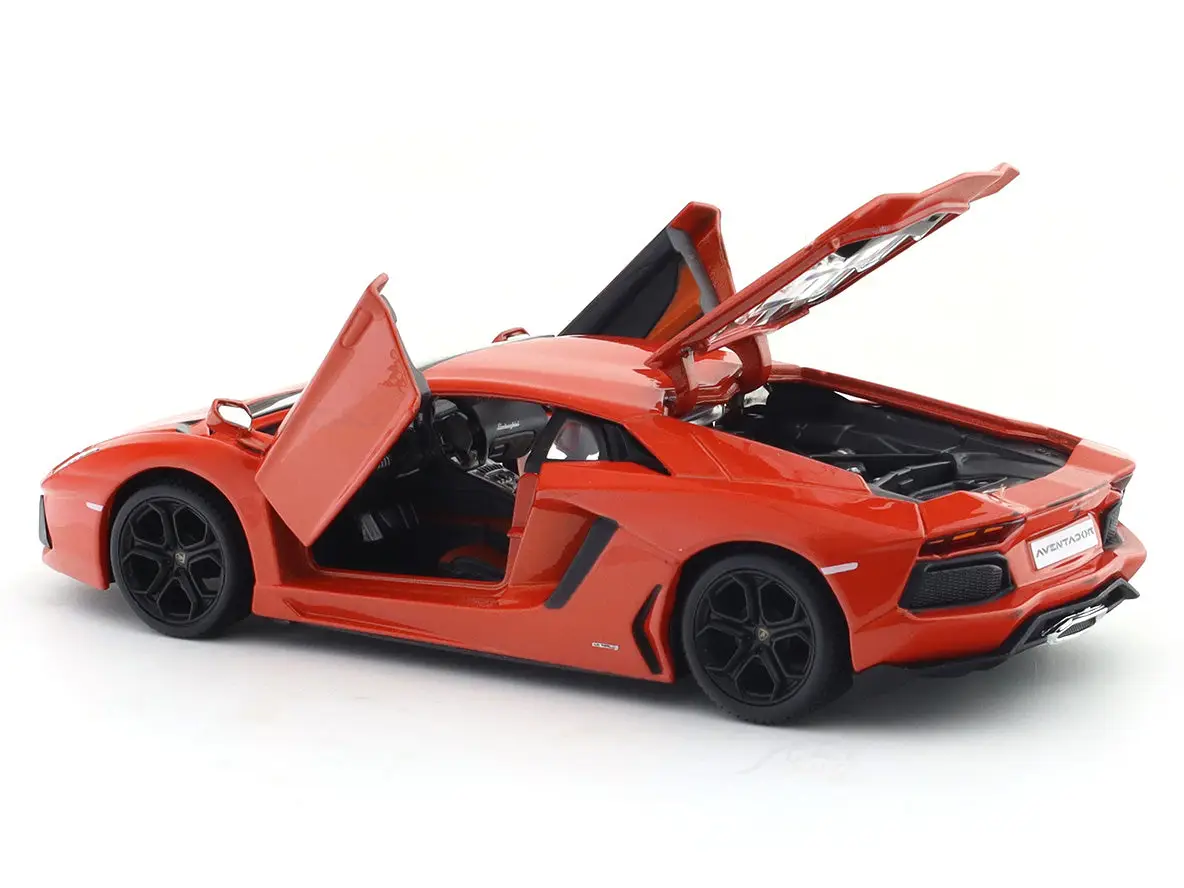 Lamborghini Aventador Coupe with Acrylic Case 1:24 Bburago Licensed Diecast Scale Model Car Collectible view 8