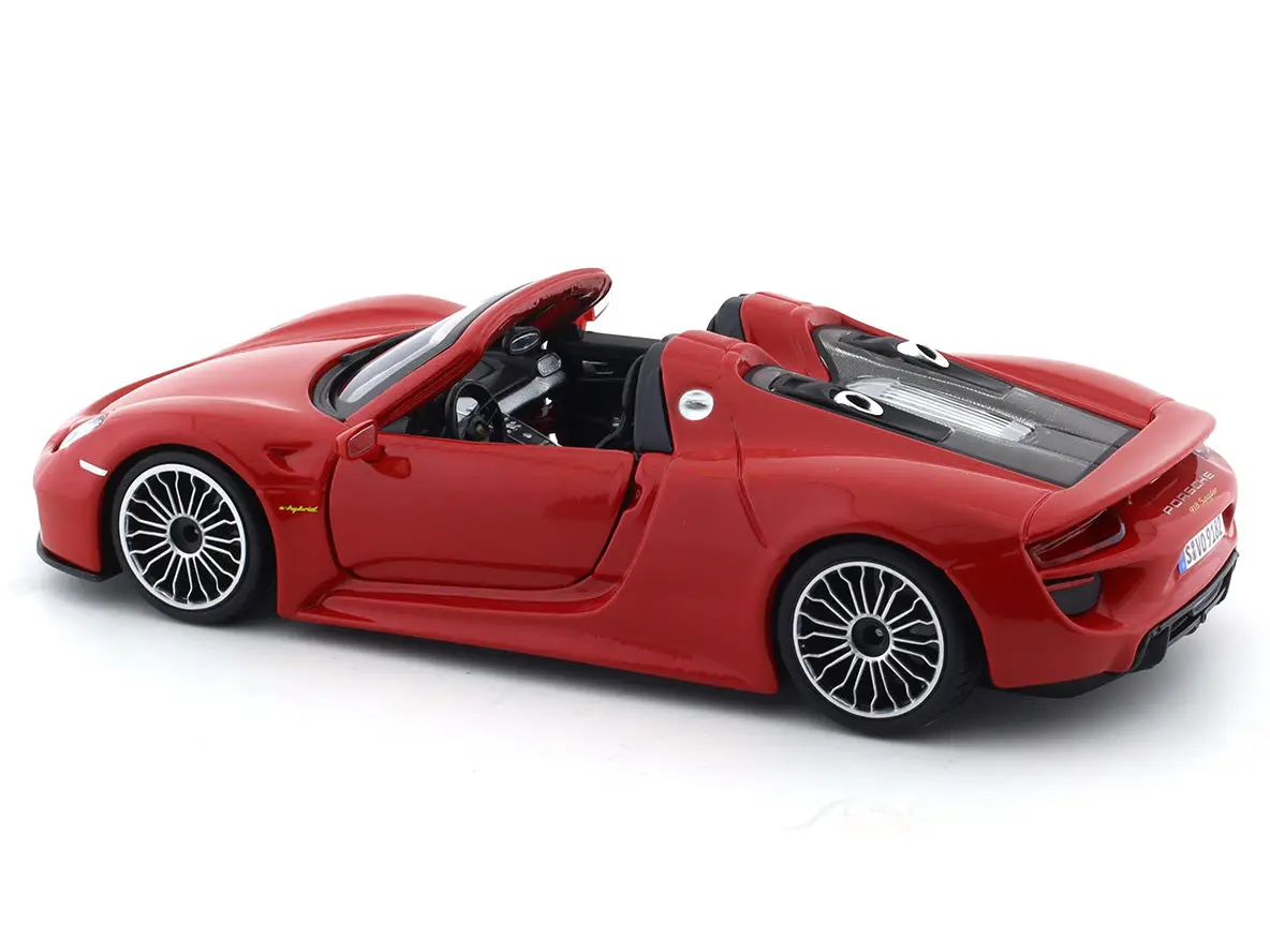 Porsche 918 Spyder red 1:24 Bburago licensed diecast Scale Model car view 6