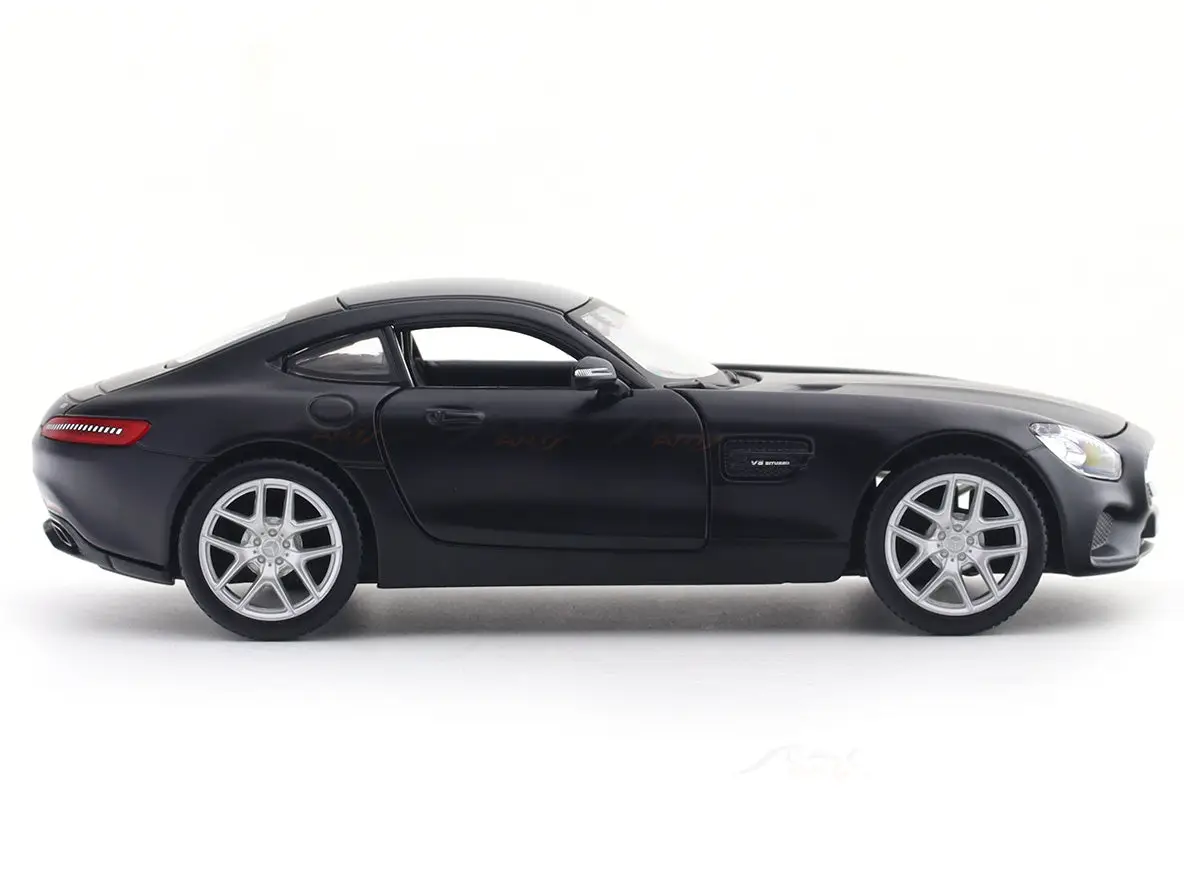 Mercedes-Benz AMG GT matte black 1:24 Maisto with Acrylic Case Licensed Diecast Scale Model Car Collectible view 4