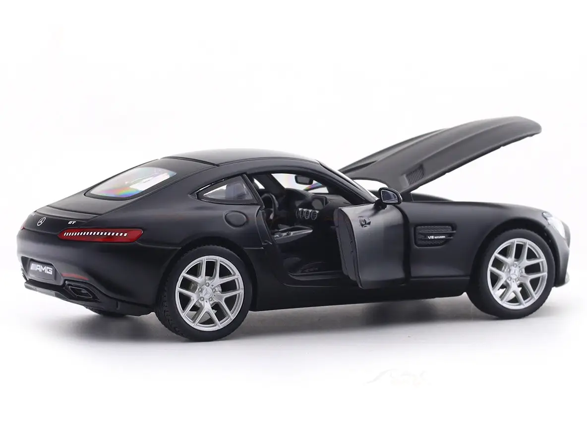 Mercedes-Benz AMG GT matte black 1:24 Maisto with Acrylic Case Licensed Diecast Scale Model Car Collectible view 8