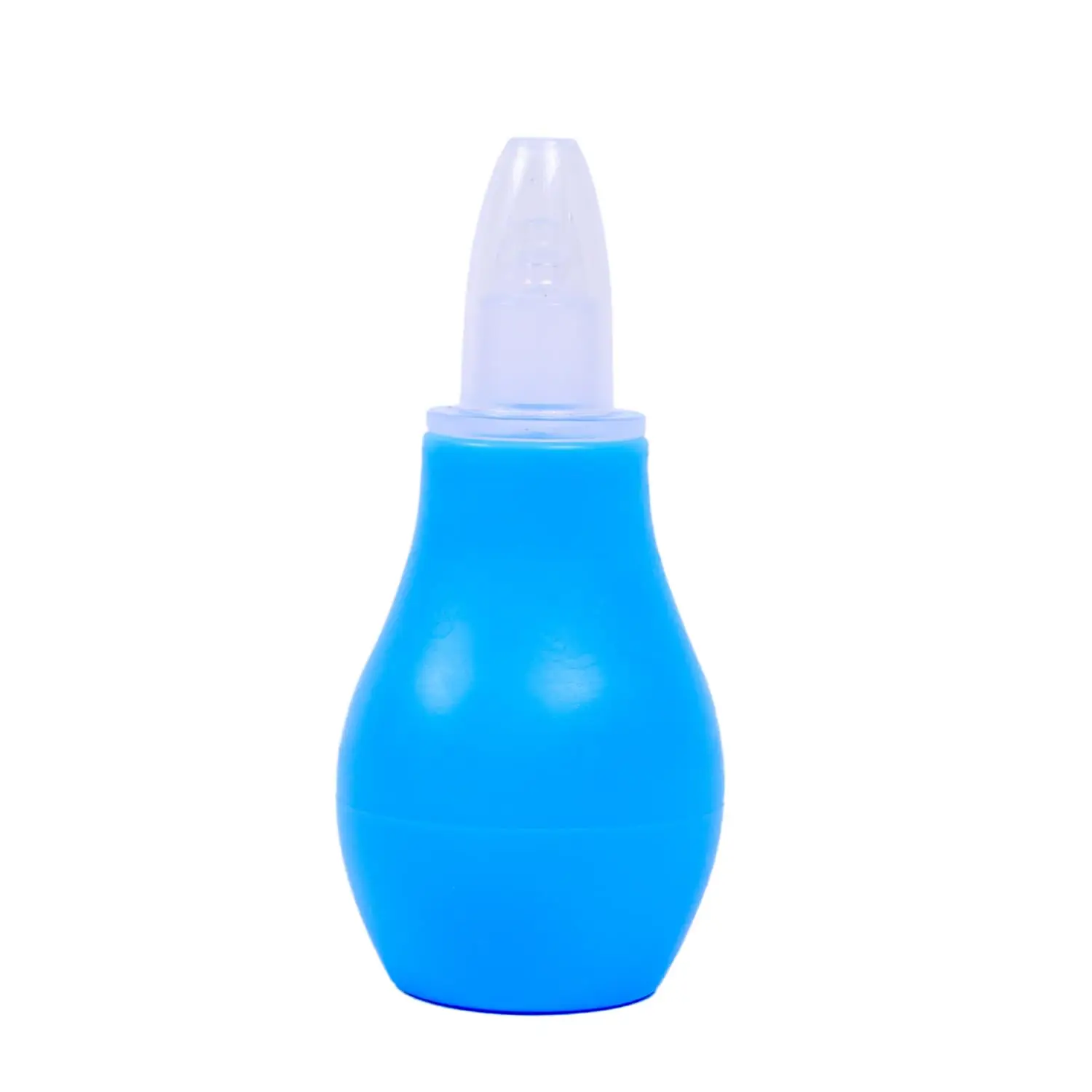 Baby Nasal Aspirator - Nose Cleaner for Newborn, Toddler & Kids | Mucus Remover & Sucker for Babies | BPA Free Soft Silicone Nozzle Essential | Squeezable Pump - Blue