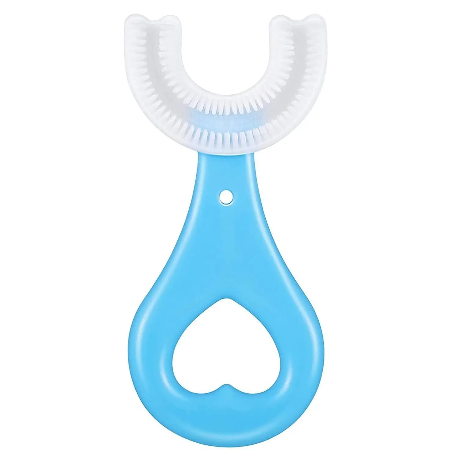 U Shaped Toothbrush for Kids, Food Grade Soft Silicone Brush Head, 360° Oral Teeth Cleaning Tools, Children Infant U Shape Manual Toothbrush (1.5 to 6 Years...