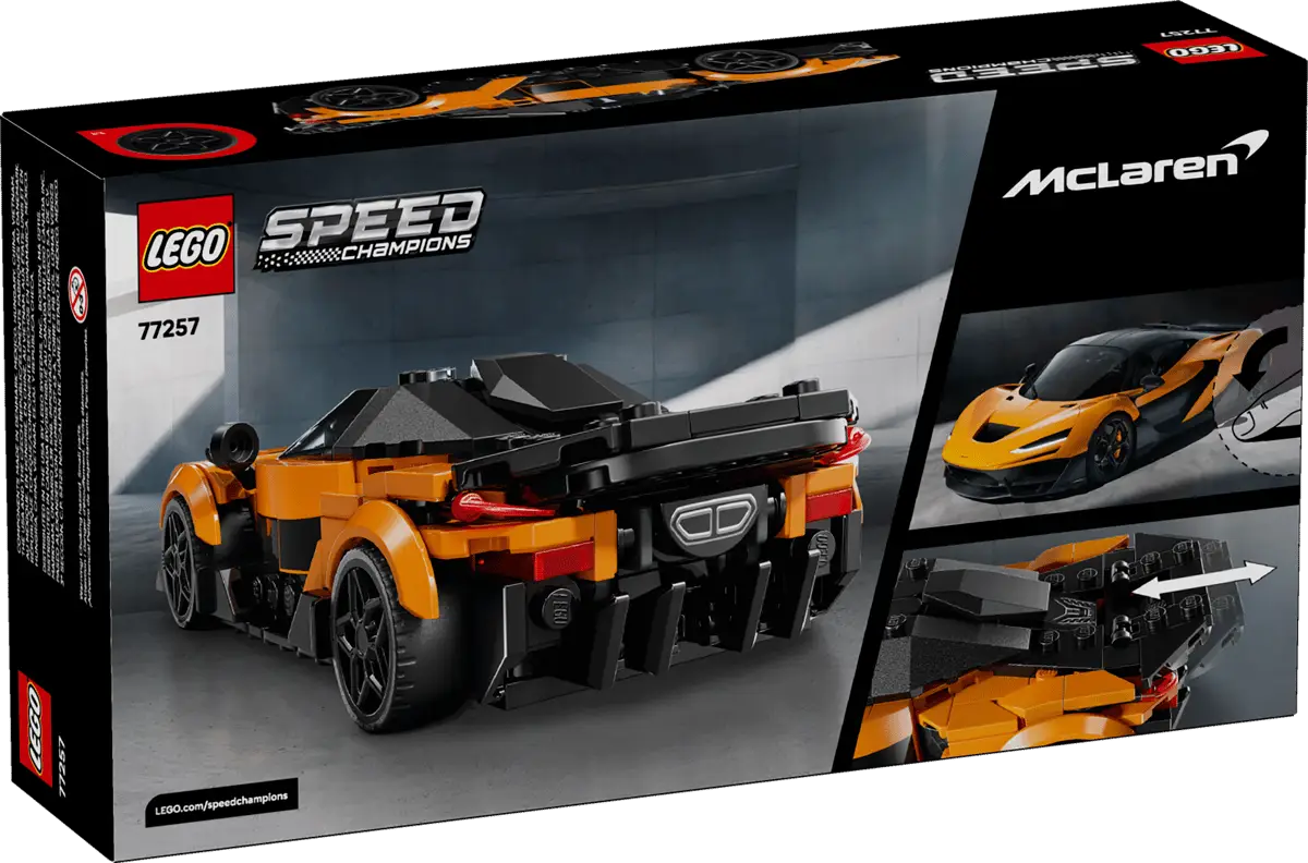 Speed Champions 9+ Ages 287 Pieces Building Instructions Warning! Small parts. Speed Champions #77257 McLaren W1 view 10