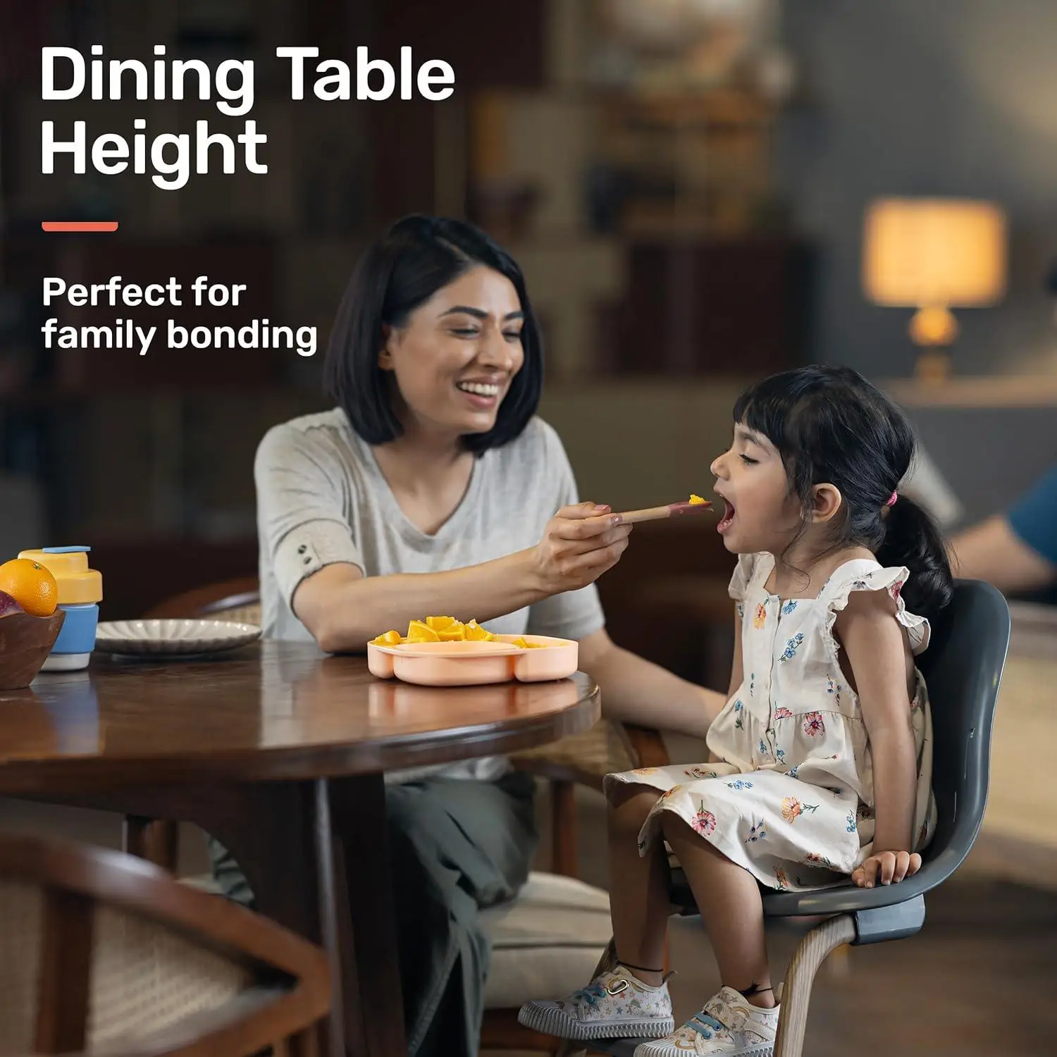 Growgether Gravity Ergonomic High Chair for Baby with 5-Point Safety Harness & Removable Food Tray | Easy to Clean with 1-Click Installation Safety Certified (6 Months-5 Years) 1 Year Warranty view 8