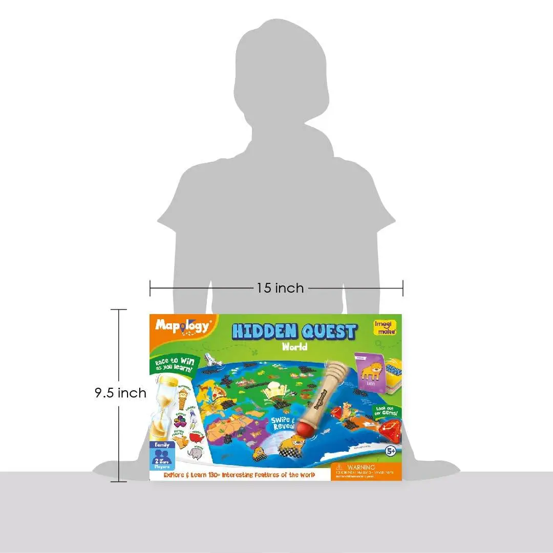 Imagimake Kids Mapology Hidden Quest Board Game view 2