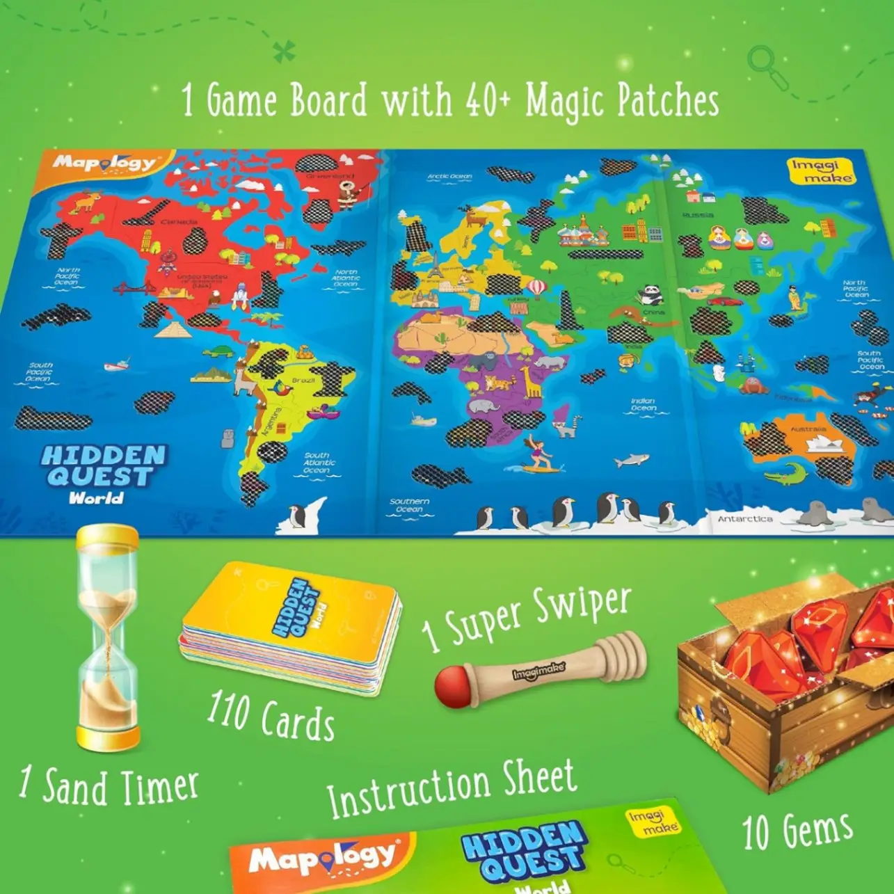 Imagimake Kids Mapology Hidden Quest Board Game view 10