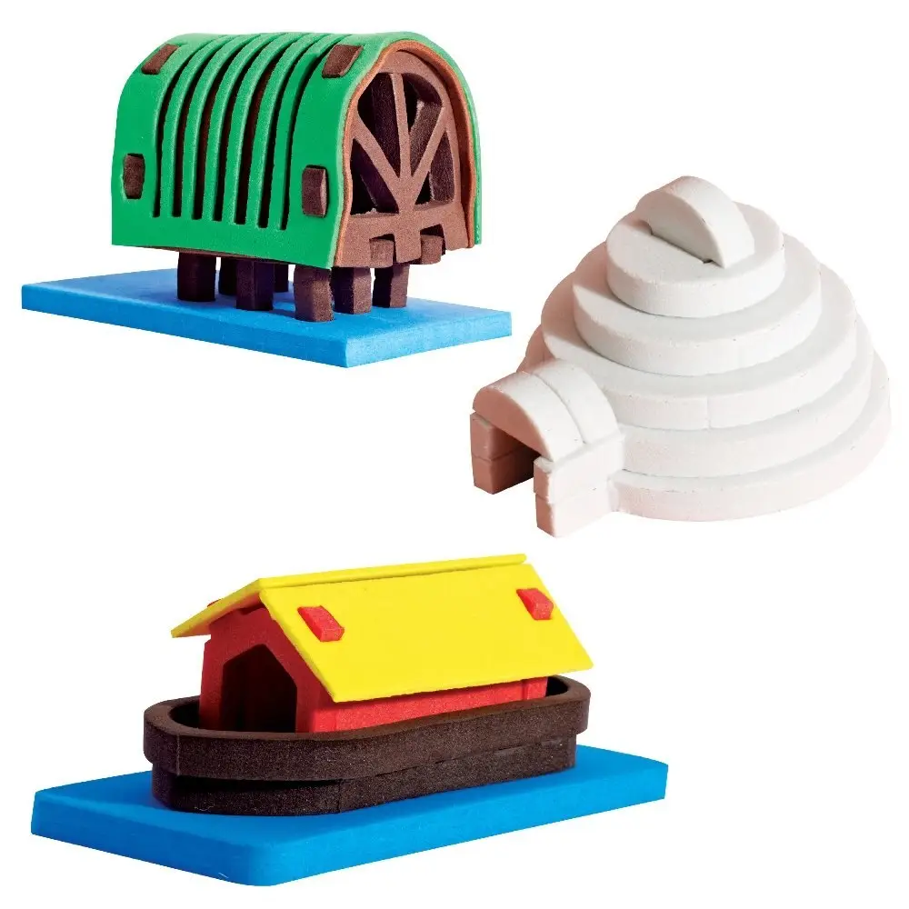 Imagimake Mapology Houses Around The World | Make 13 Miniature Models| 3D Puzzle for Kids | Birthday Gift for Girls & Boys | Educational Toys for 5,6,7,8,9 Years view 2