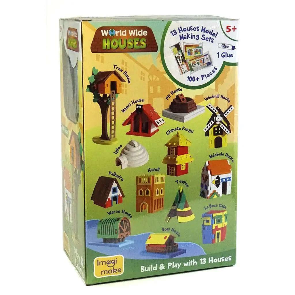 Imagimake Mapology Houses Around The World | Make 13 Miniature Models| 3D Puzzle for Kids | Birthday Gift for Girls & Boys | Educational Toys for 5,6,7,8,9 Years view 7