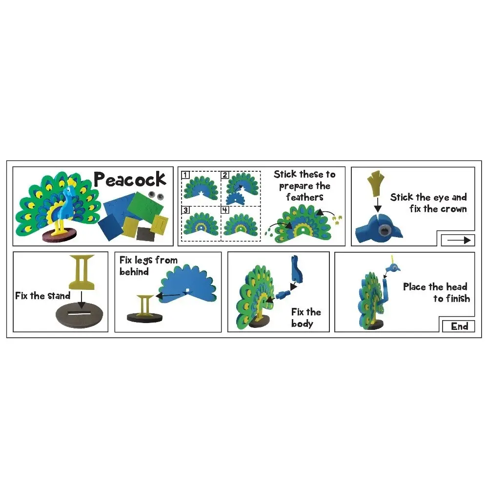 Imagimake Mapology Birds Around The World | Make 13 Miniature Models| 3D Puzzle for Kids | Birthday Gift for Girls & Boys | Educational Toys for 5,6,7,8,9 Years view 4