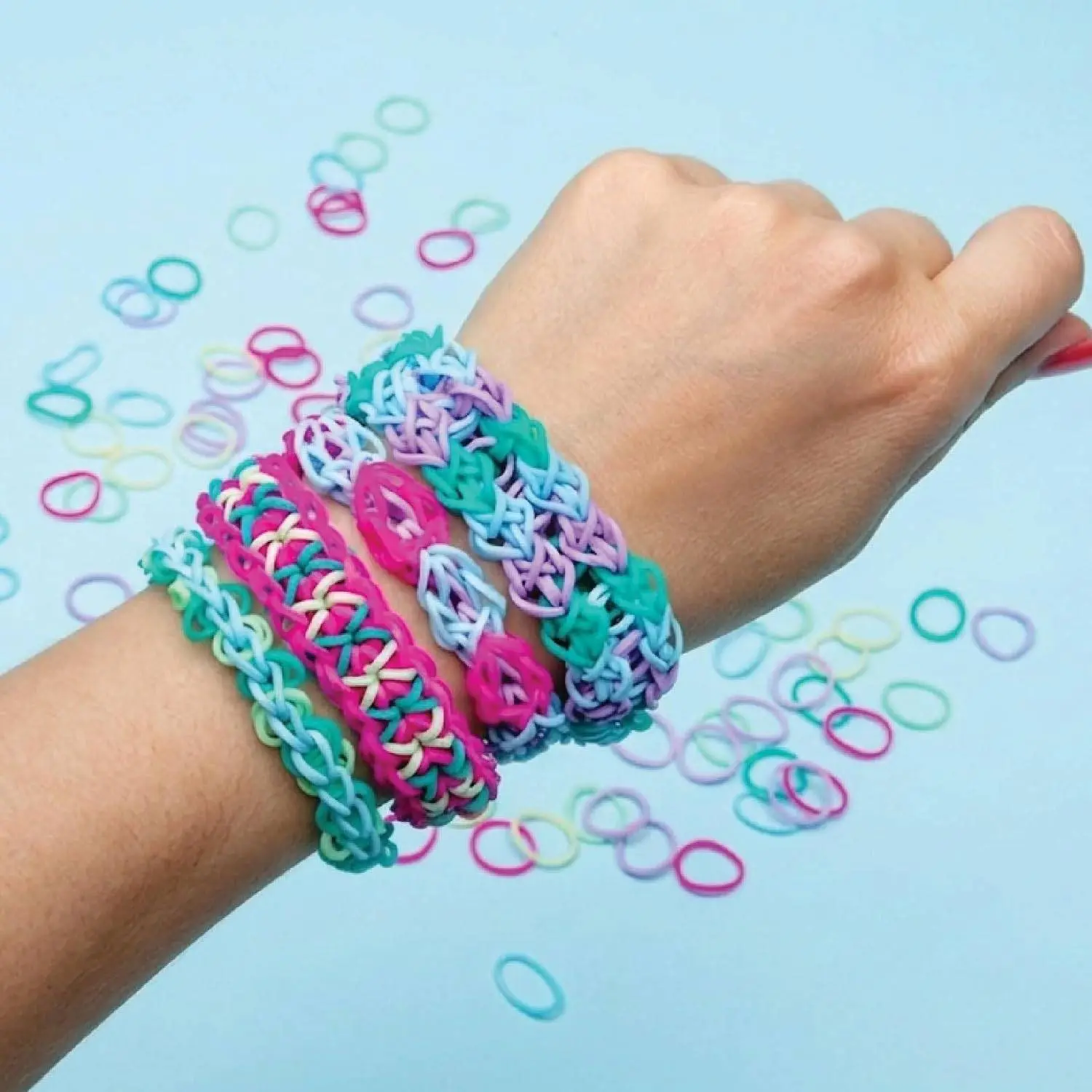 Imagimake Rainbow Loom Combo Kit | 2700+ Bands, Beads, Charms with Auto Loom Tool | DIY Art & Craft kit | Creative Gift for Girls Age 7+ view 7