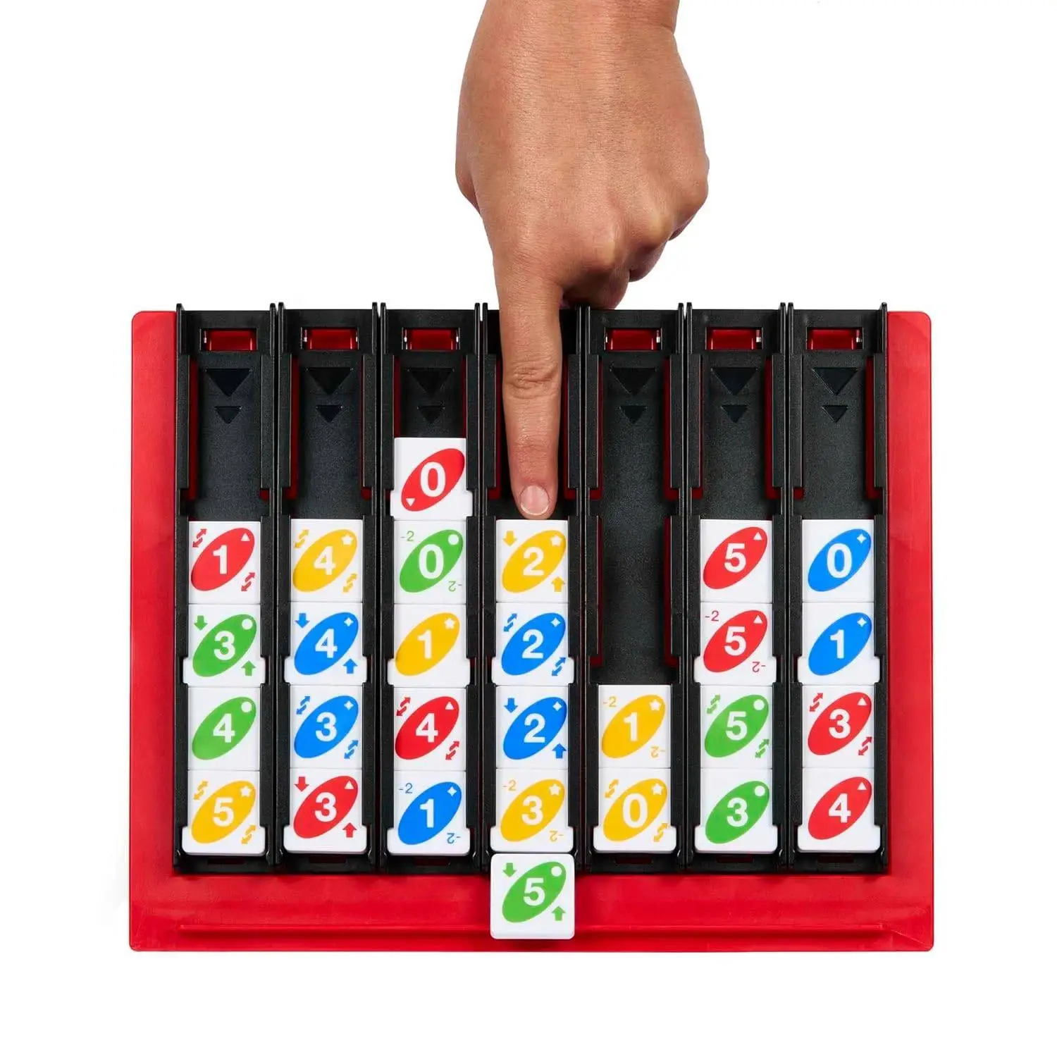 Mattel Games UNO Quatro Game with Colored Tiles & Plastic Grid for Adult, Family & Parties, 2 to 4 Players Ages 7 Years Old & Up view 2