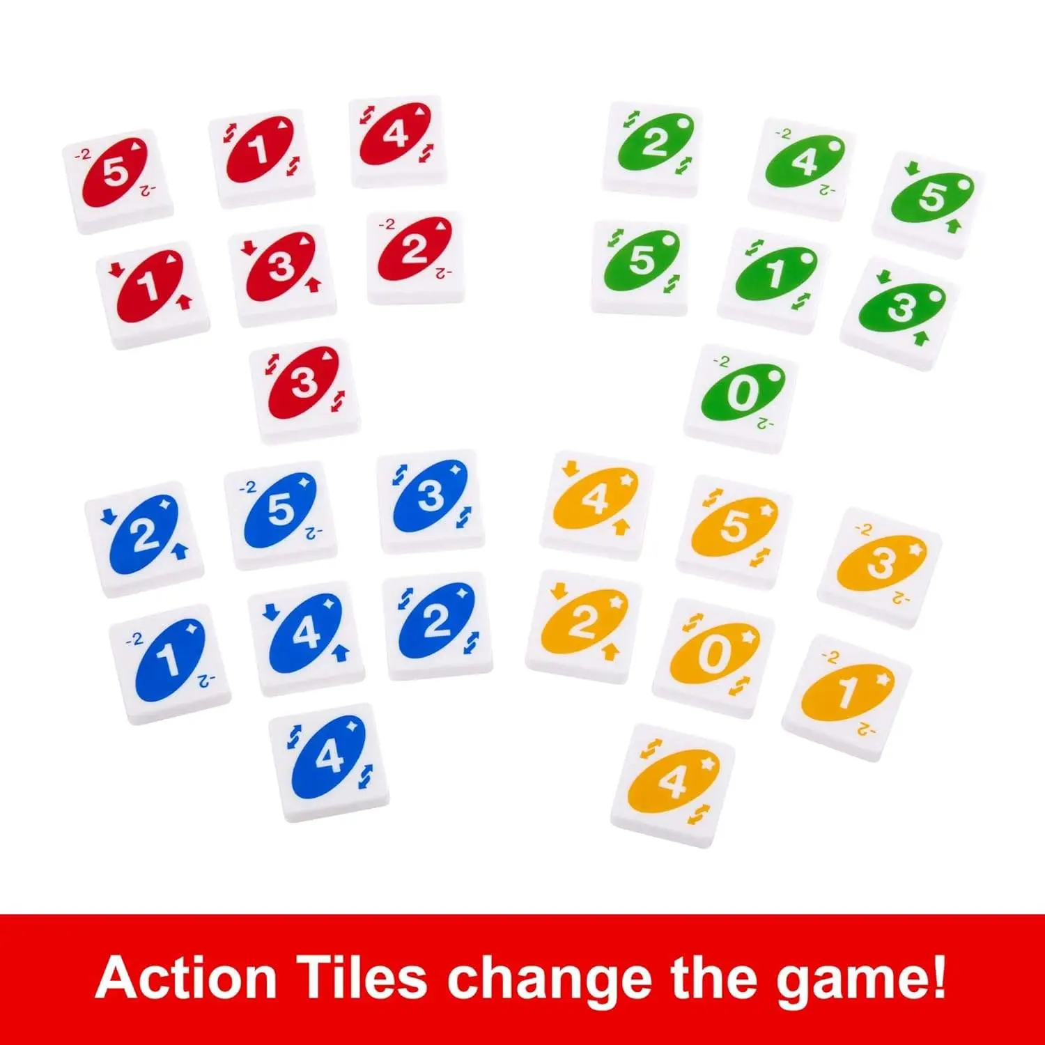 Mattel Games UNO Quatro Game with Colored Tiles & Plastic Grid for Adult, Family & Parties, 2 to 4 Players Ages 7 Years Old & Up view 5
