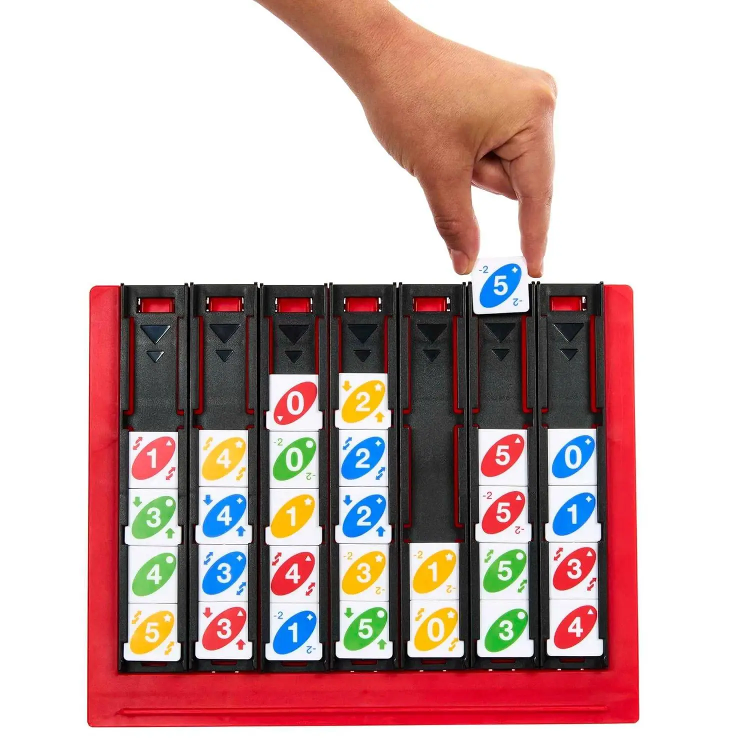 Mattel Games UNO Quatro Game with Colored Tiles & Plastic Grid for Adult, Family & Parties, 2 to 4 Players Ages 7 Years Old & Up view 6