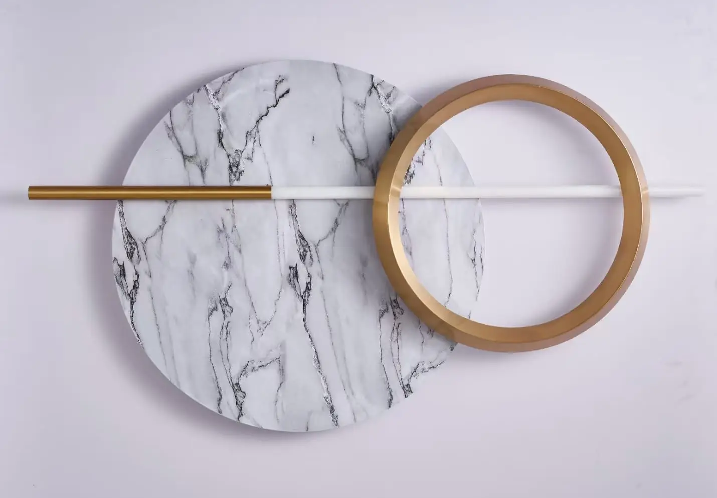 Marble and Gold Wall Light - JS-B6045-1080X600MM view 2
