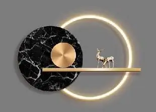 Marble and Gold Accent Wall Light - JMY8003-500X700MM view 2