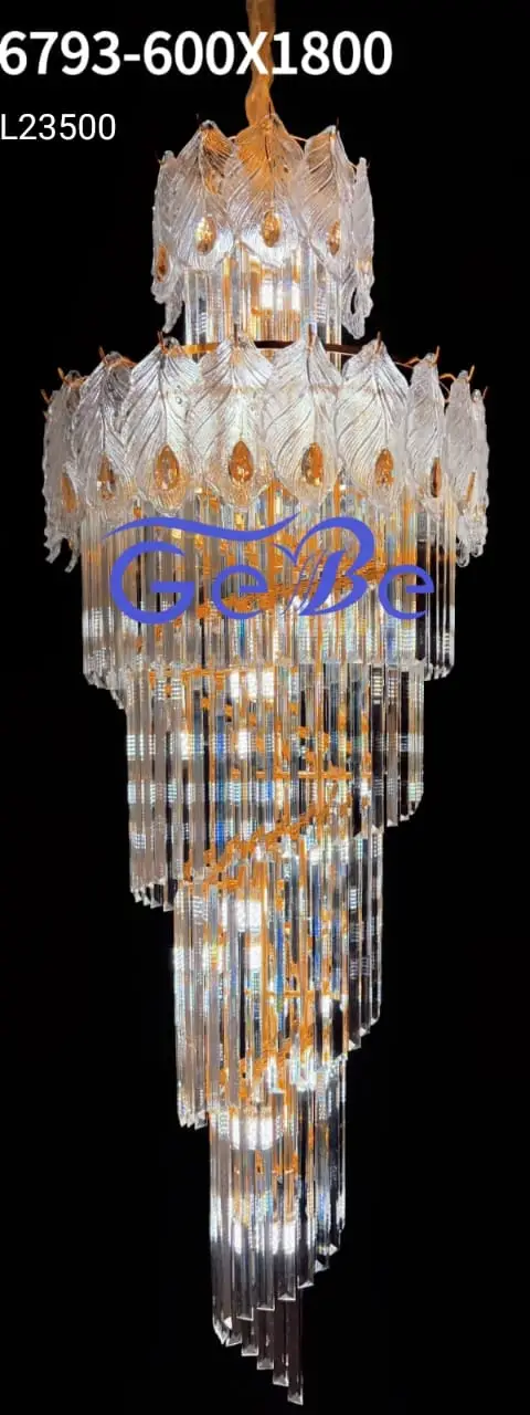 Crystal Gala Chandelier - 6793-600X1800 view 2