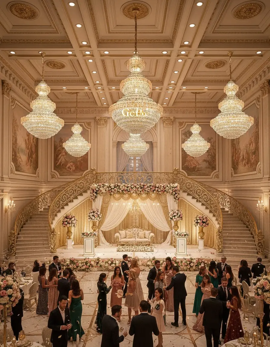 Elegant Crystal Chandelier 6452-1200x1800 view 2