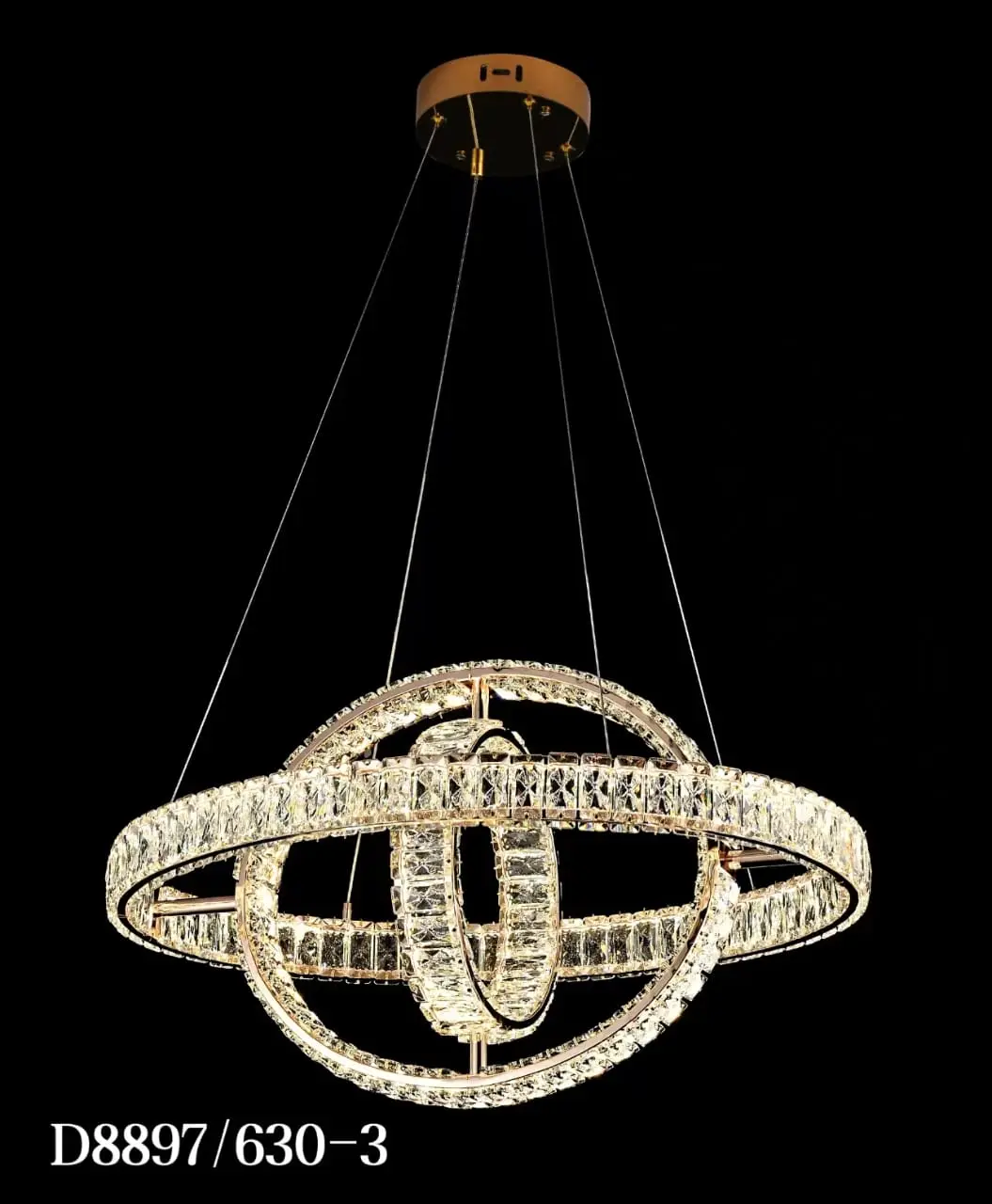 Crystal Infinity Chandelier - D8897/630-3 view 2