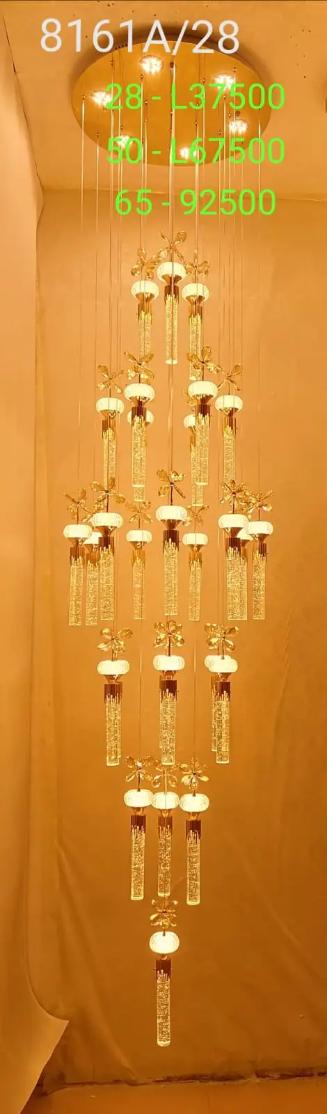 Crystal Floral Chandelier 8161A-65Lite view 2