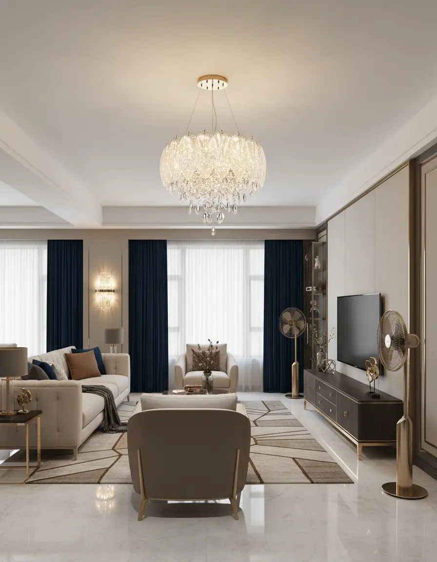 Elegant Crystal Chandelier - D8811-500