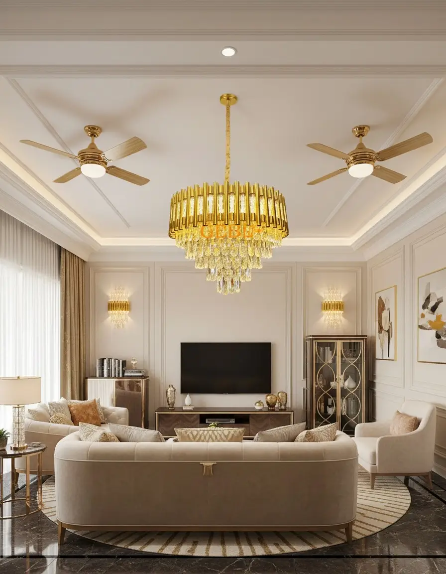 Gold Crystal Chandelier - 6219-600MM
